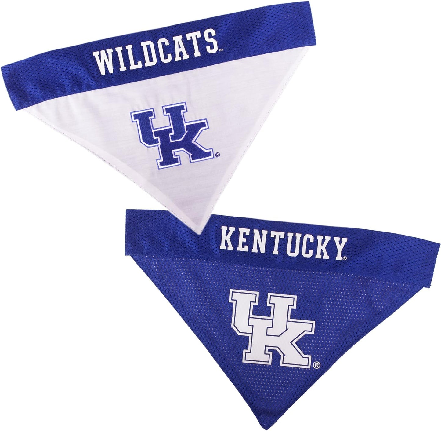 Collegiate Pet Accessories, Reversible Bandana, Kentucky Wildcats, Small/Medium