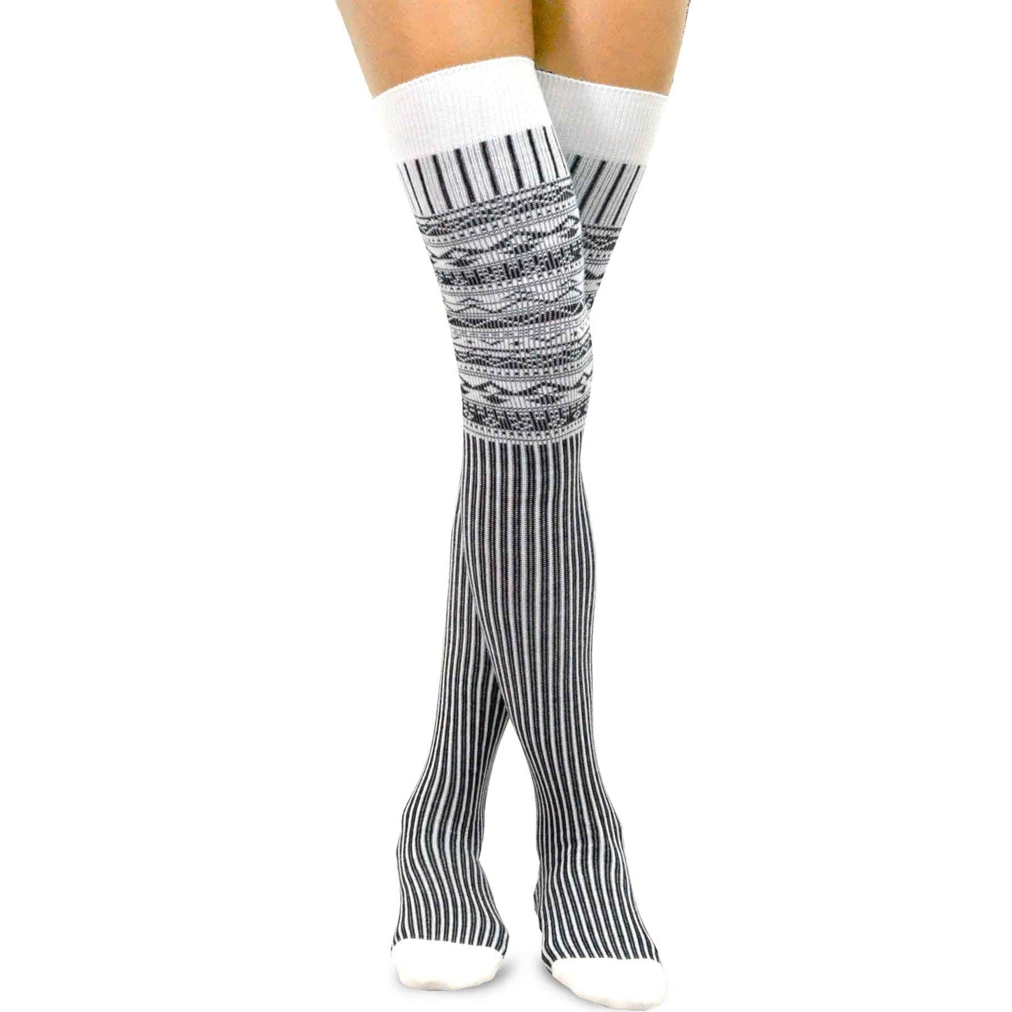 Teehee Women'S Extra Long Fashion Thigh High Socks over the Knee High Boot Socks