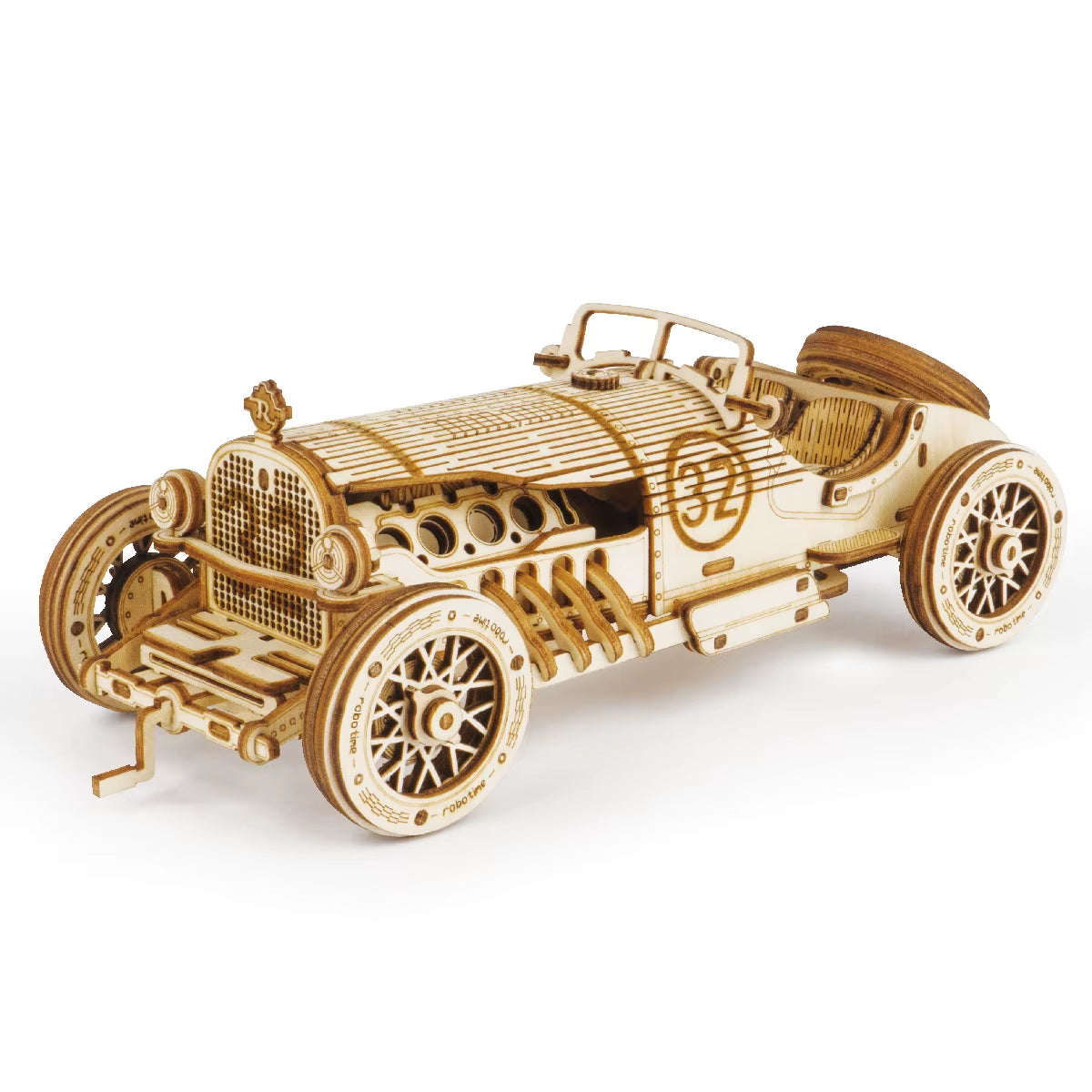 Rokr 3D Puzzle Movable Steam Train,Car,Jeep Assembly Toy Gift for Children Adult Wooden Model Building Block Kits