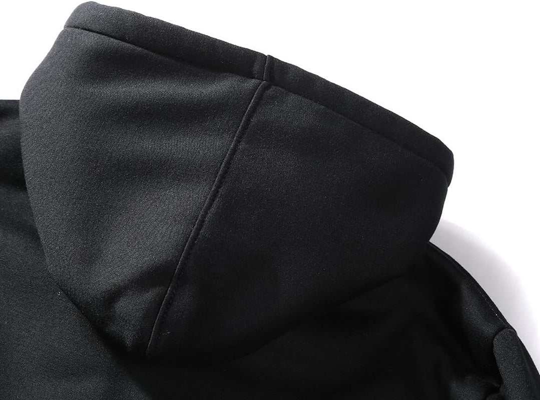 Hoodies for Men Full Zip up Winter Sweatshirt Fleece Sherpa Lined Warm Coats