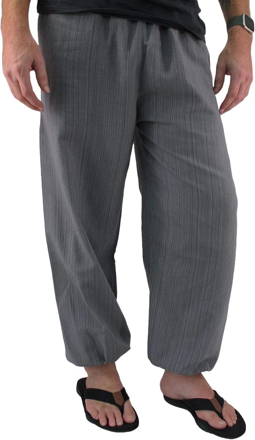 Baggy Pants Men'S One Size Cotton Harem Pants Hippie Boho Trousers