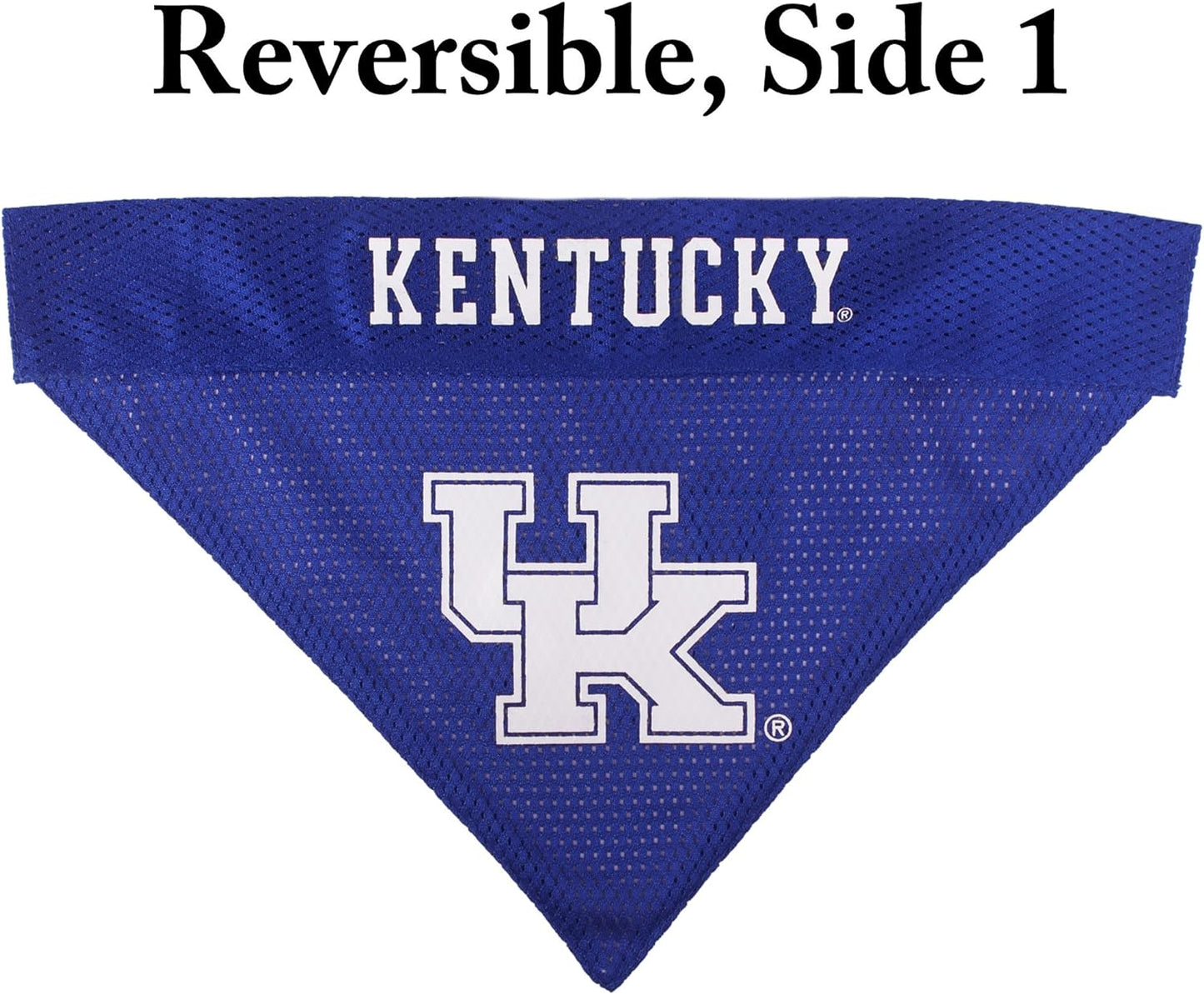 Collegiate Pet Accessories, Reversible Bandana, Kentucky Wildcats, Small/Medium