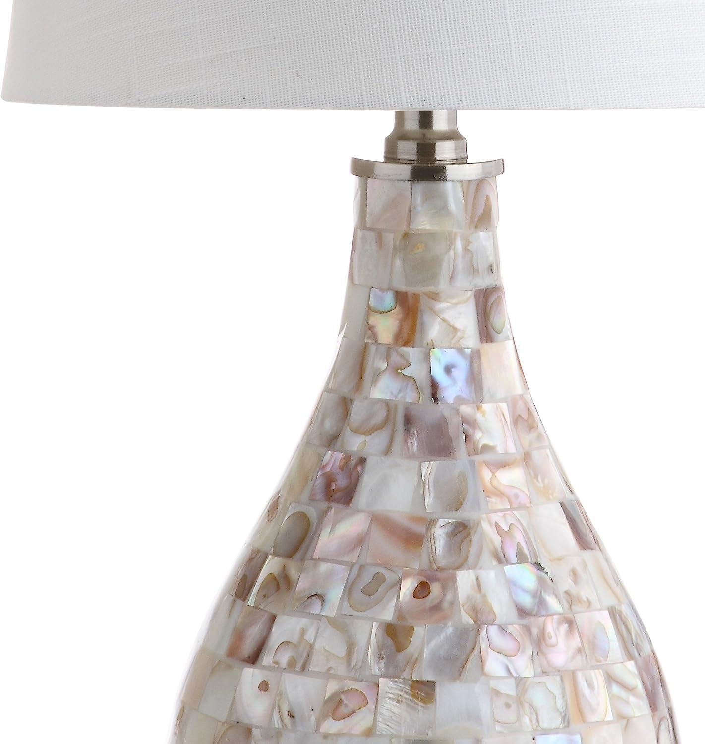 JYL1024A Mona 20.5" Mini LED Table Lamp, Cottage, Coastal, Transitional, Modern, Elegant, Office, Living Room, Family Room, Dining Room, Bedroom, Hallway, Foyer, Seashell