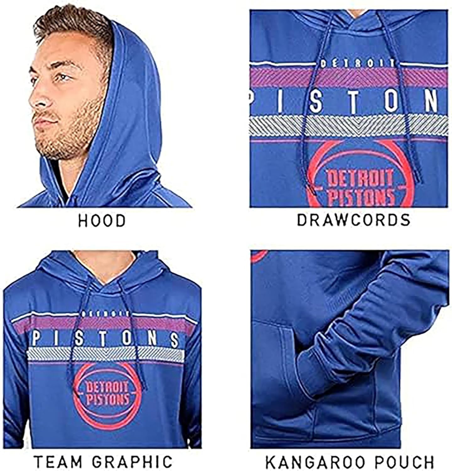 Adults NBA Official Super Soft Midtown Hoodie Pullover Sweatshirt