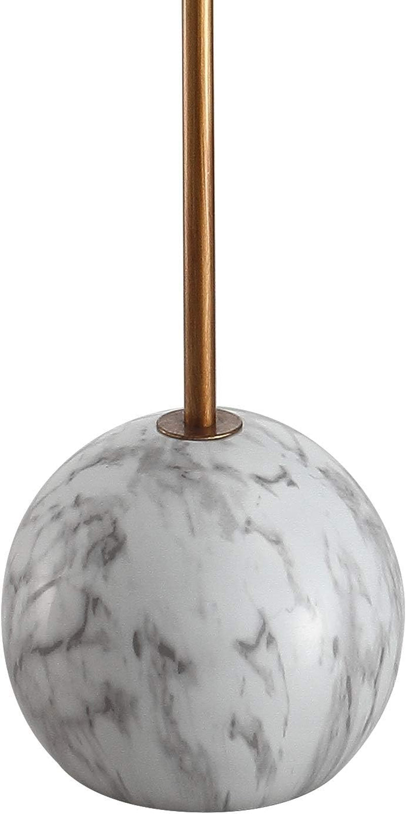 JYL3066A Miami 63.5" Minimalist Resin/Metal LED Floor Lamp Modern,Contemporary for Bedrooms, Living Room, Office, Reading, Gold/White