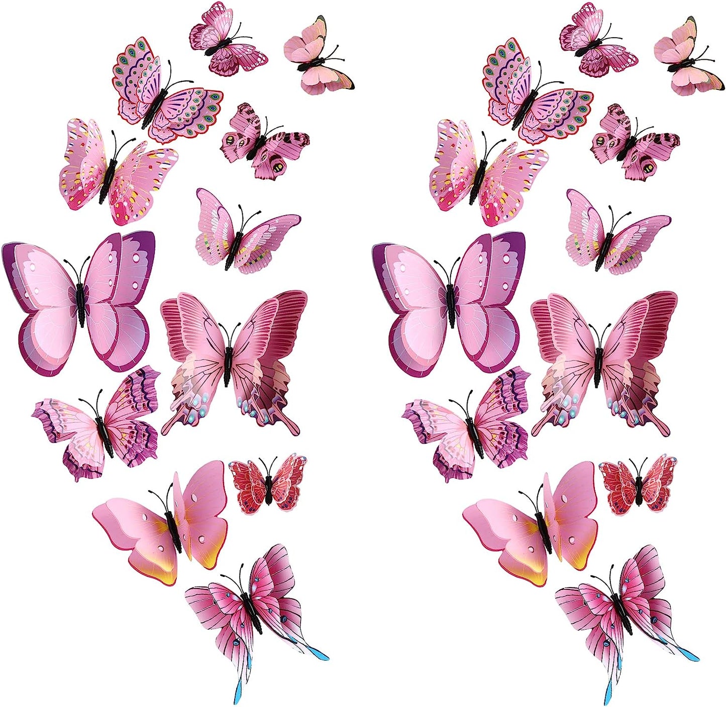 3D Mariposas Decorativas De Pared - Luminosa Pegatinas Decoracion Para Casas X12