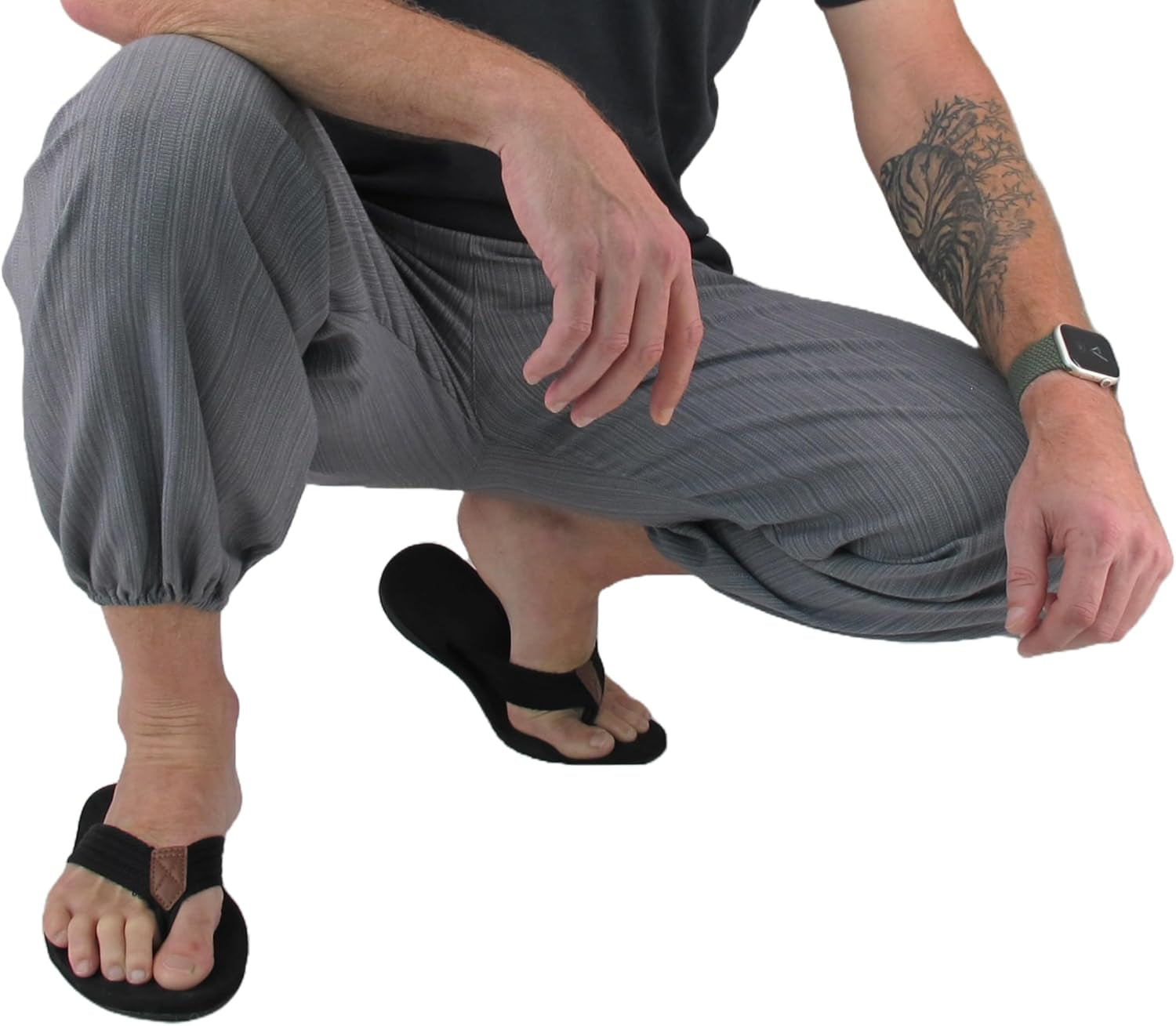 Baggy Pants Men'S One Size Cotton Harem Pants Hippie Boho Trousers