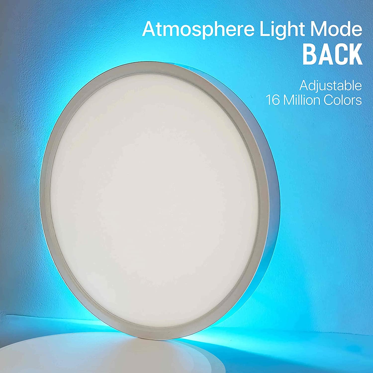 Lampara LED De Techo 24W 2.4 Wifi Cambio Color Luz Para Cuarto Sala 12 Pulgadas
