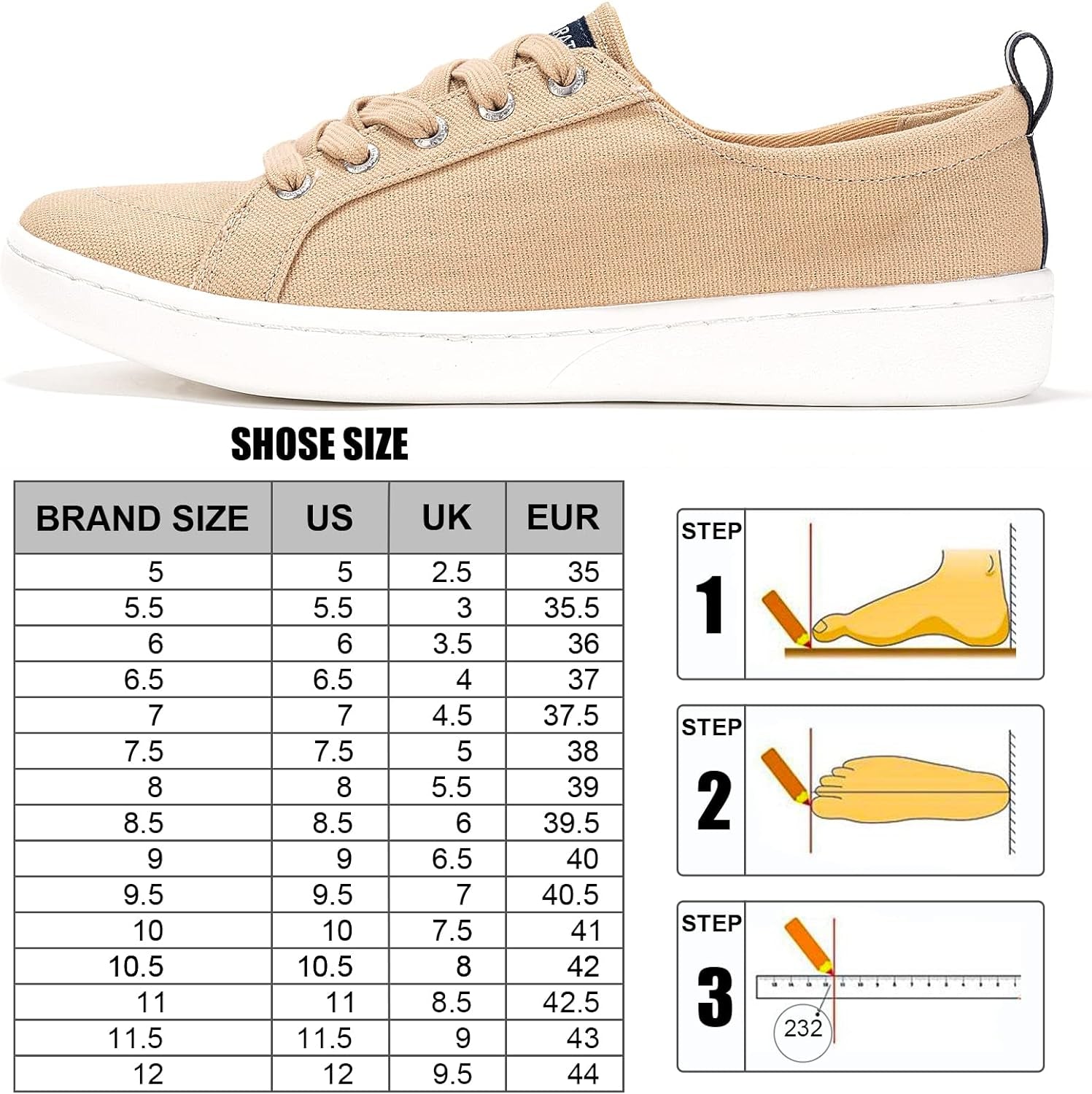 Women'S Casual Sneakers for Women Canvas Lace-Up Sneakers Low-Top