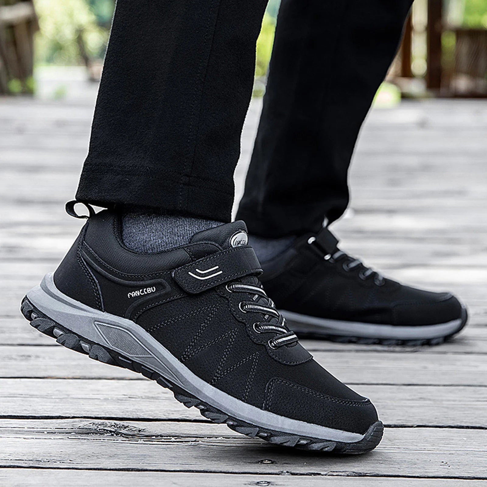Slip on Walking Casual Mens Shoes Black 10.5