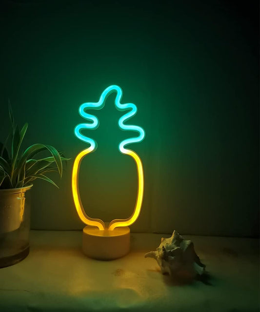 Letreros Neon De Piña Pina Mesa De Festival Luces Nocturnas De Neon Niños Ninos