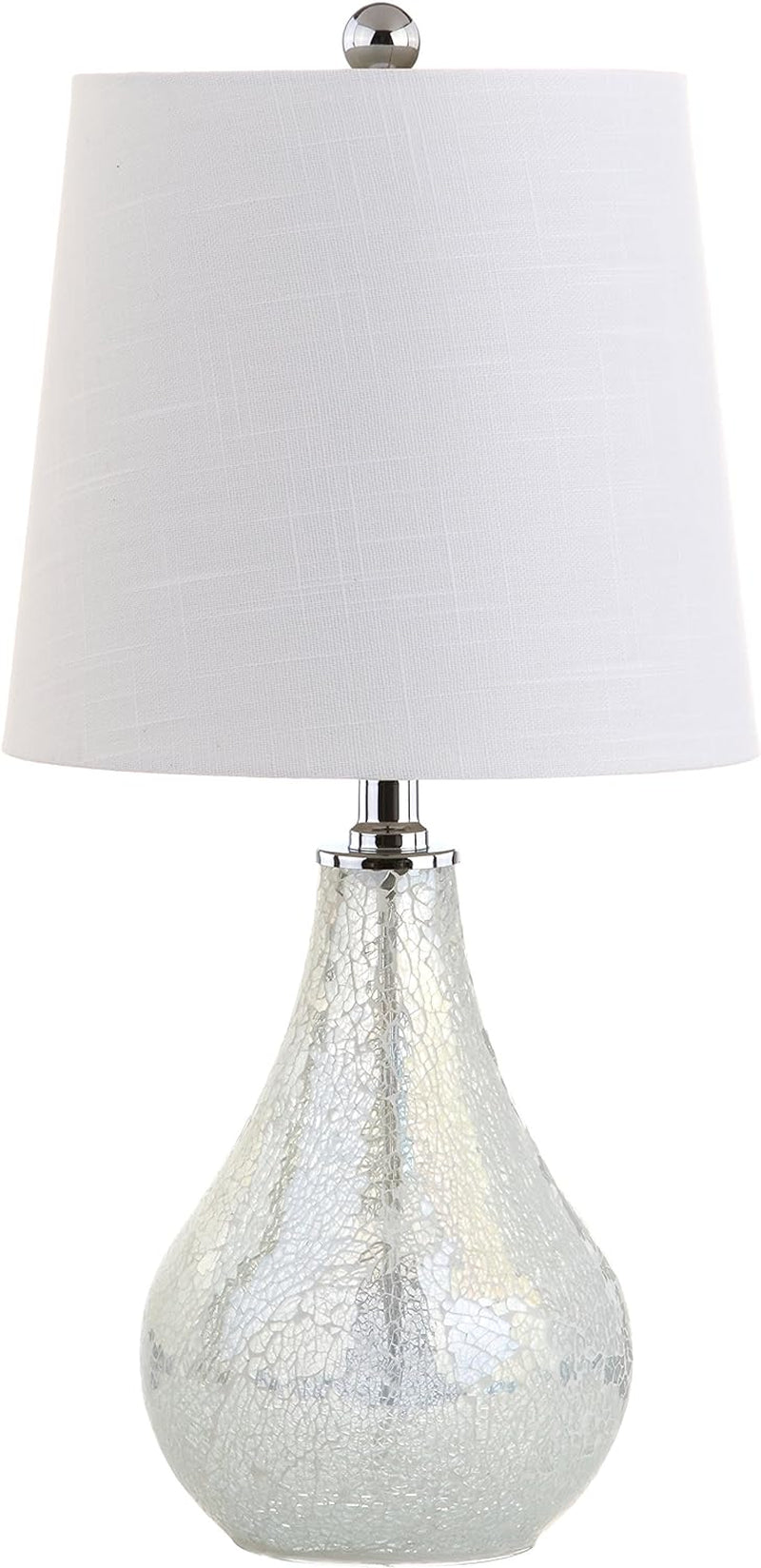 JYL1024B Mona 20.5" Mini LED Table Lamp, Modern, Contemporary, Elegant, Office, Living Room, Family Room, Dining Room, Bedroom, Hallway, Foyer, Mosaic White