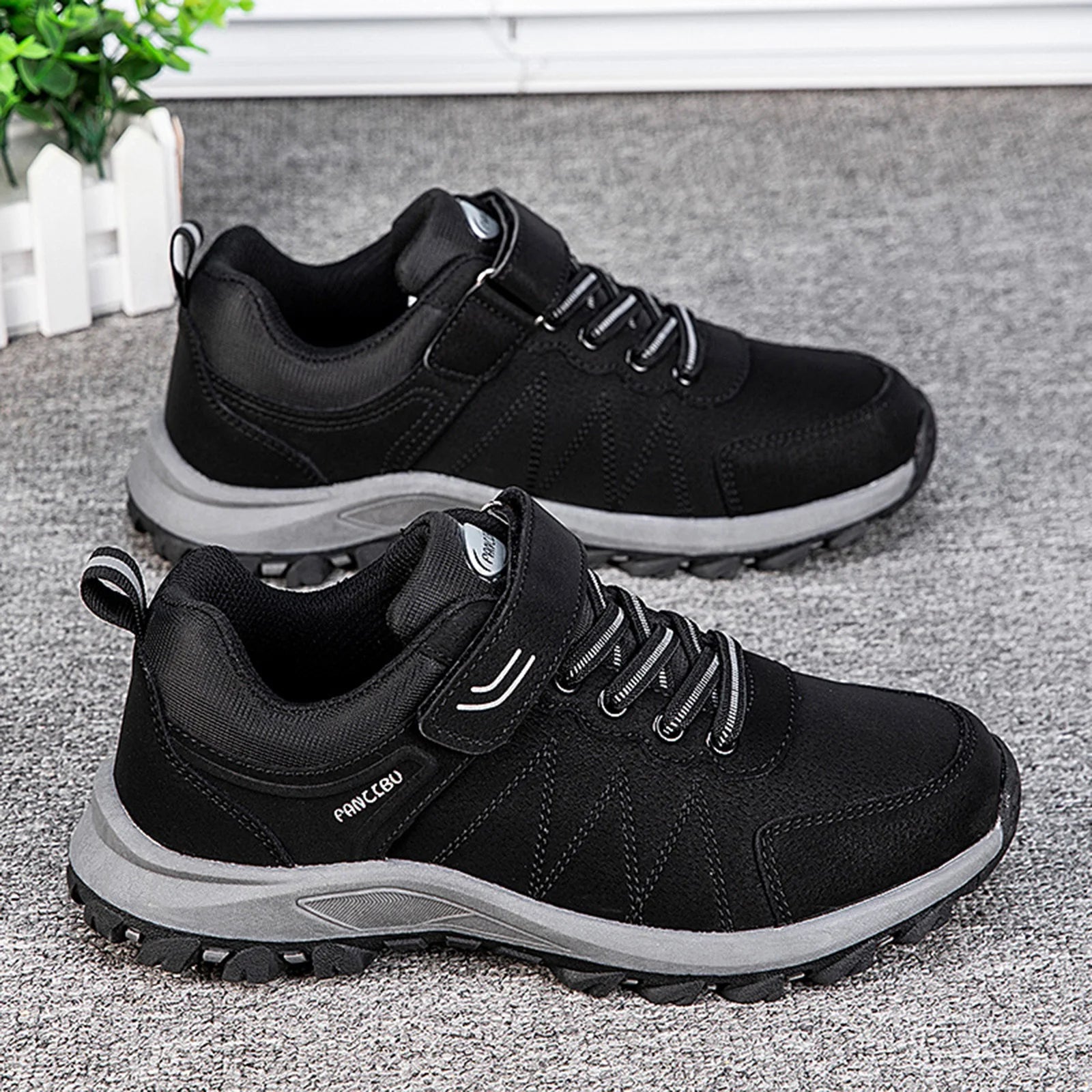 Slip on Walking Casual Mens Shoes Black 10.5