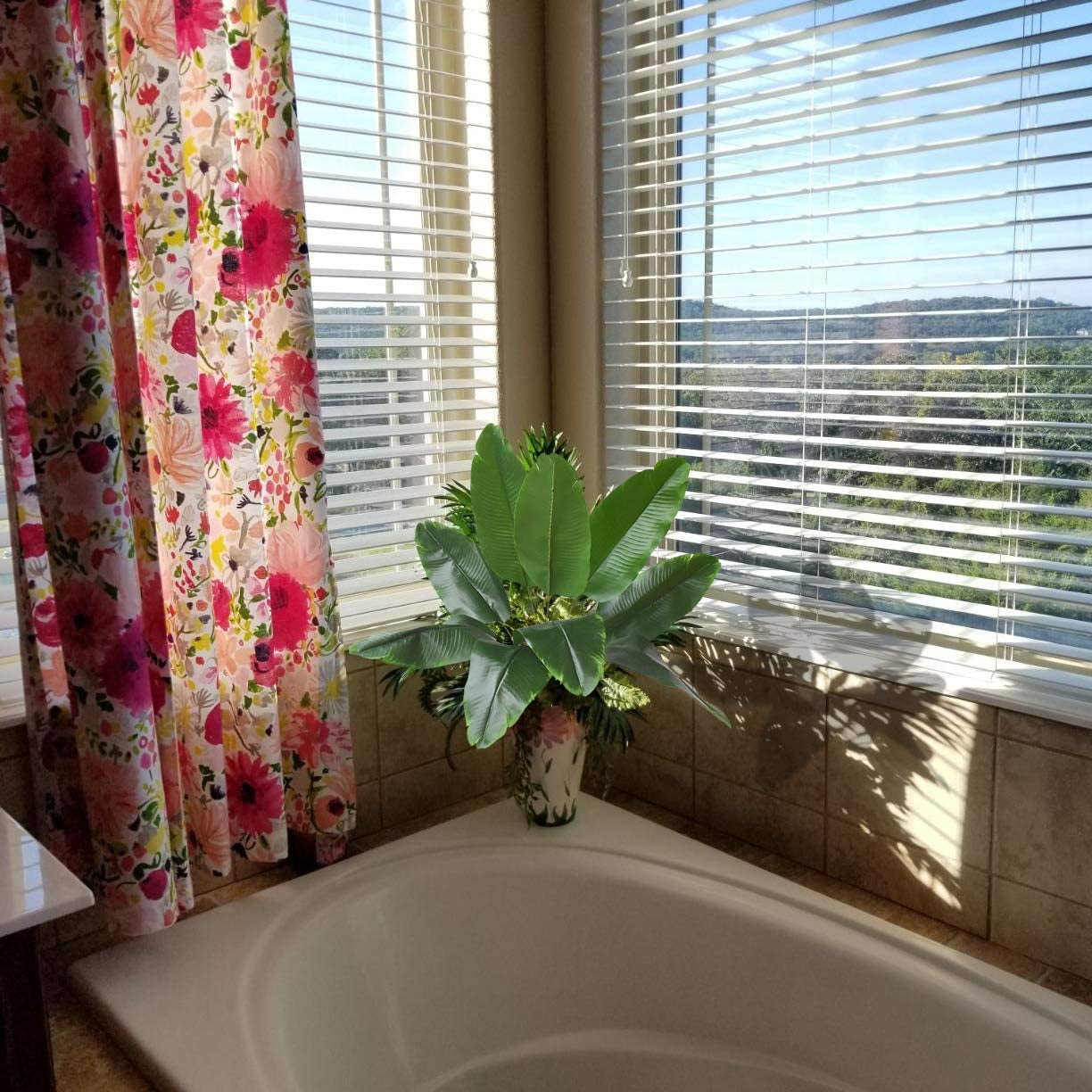 Planta Artificial Hojas De Platano Falsas Con Tallos Palmera De Imitacion Fronda
