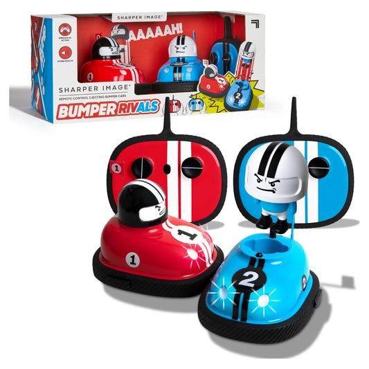 ® Toy RC Remote Control Ejecting Bumper Rivals with Includes Wireless Remote Control and Sound Effects, 6-Pieces, Red and Blue, Age 8+