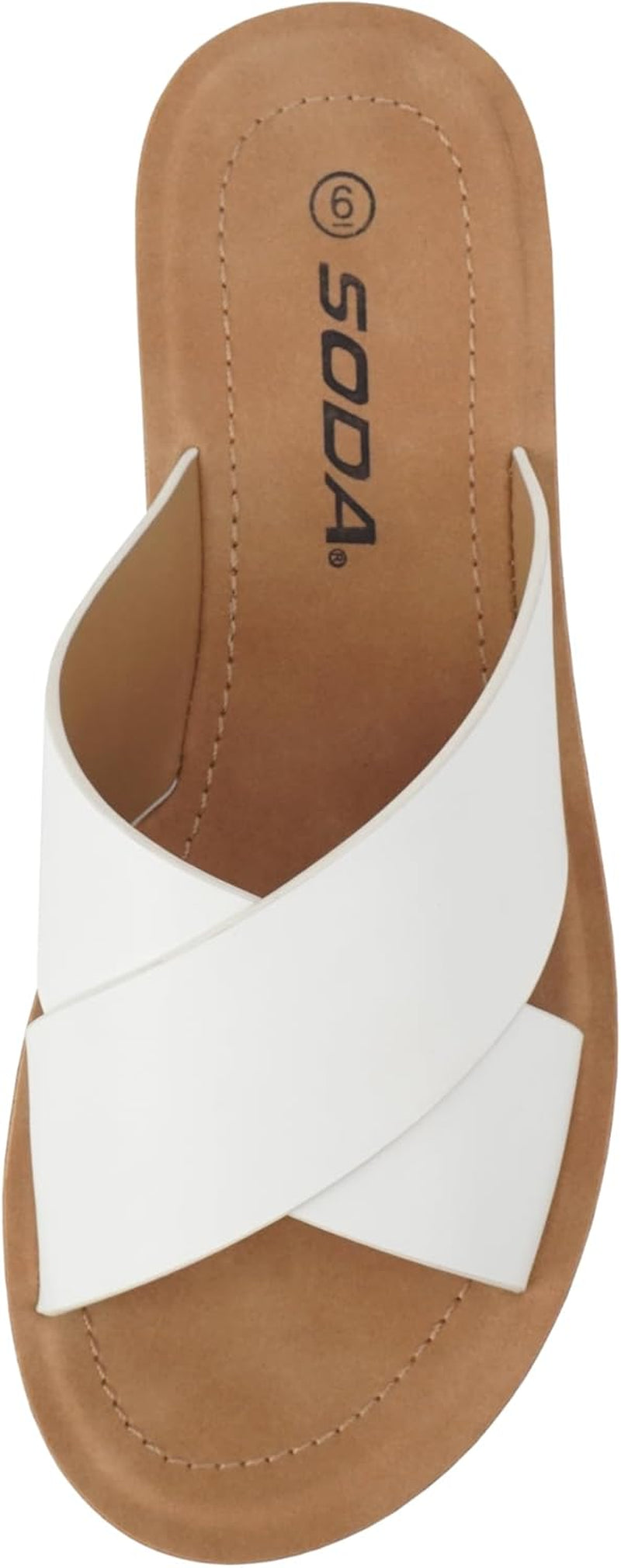LUCY ~ Women Open Toe Flatform Platform Crisscross Band Upper Fashion Slide Sandals