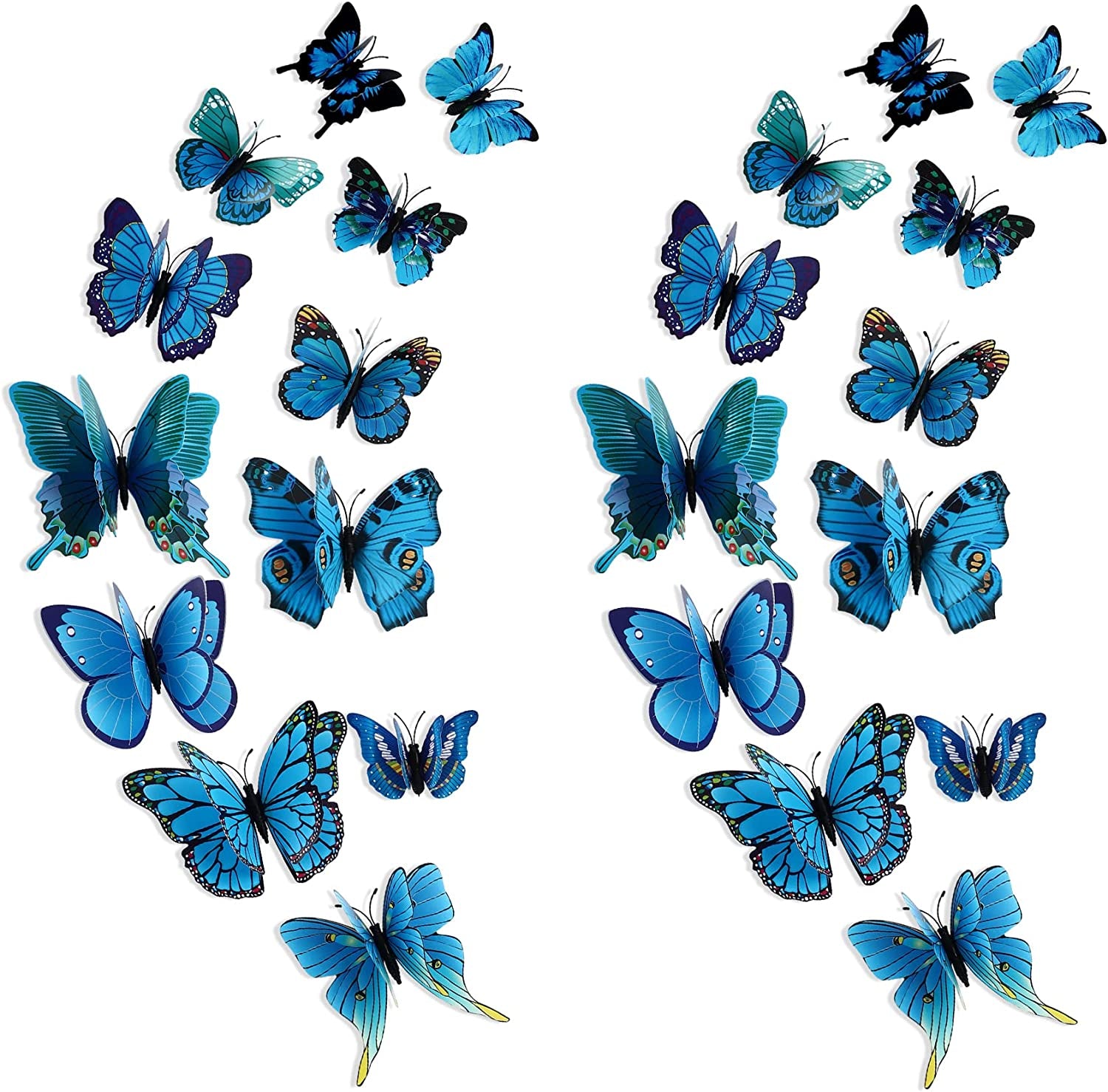 3D Mariposas Decorativas De Pared - Luminosa Pegatinas Decoracion Para Casas X12