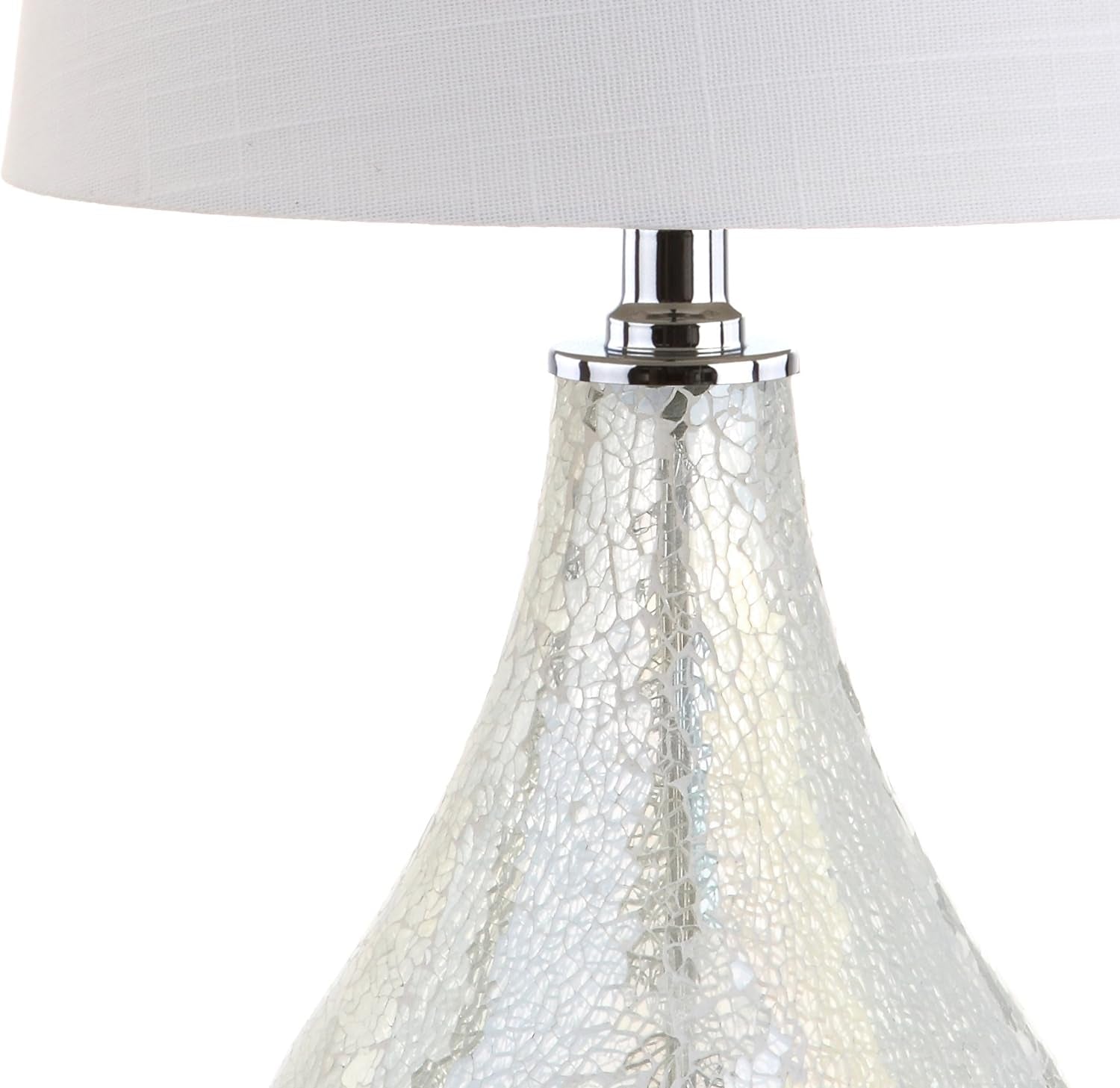 JYL1024B Mona 20.5" Mini LED Table Lamp, Modern, Contemporary, Elegant, Office, Living Room, Family Room, Dining Room, Bedroom, Hallway, Foyer, Mosaic White