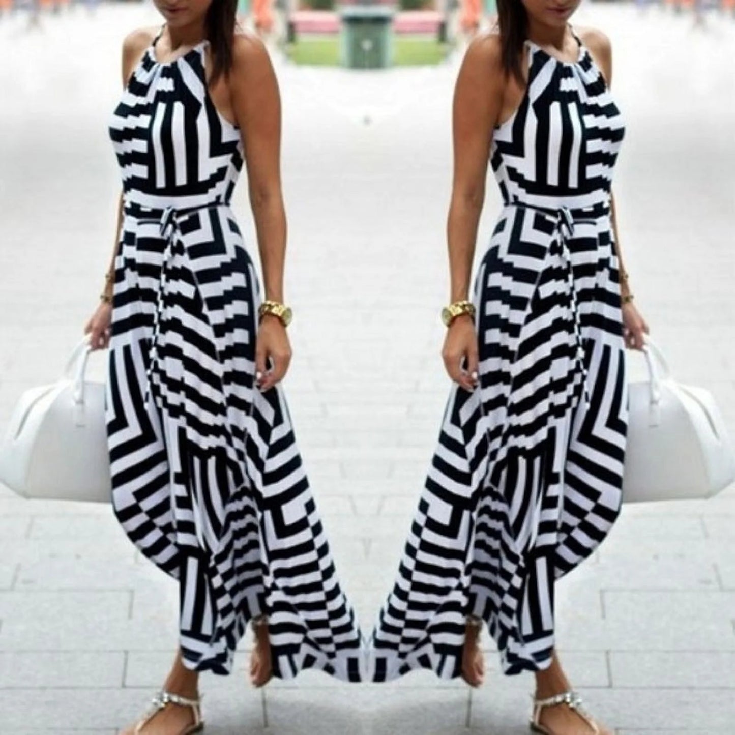 Fashion Women Summer Dress Boho Maxi Long Evening Party Dress Sundress