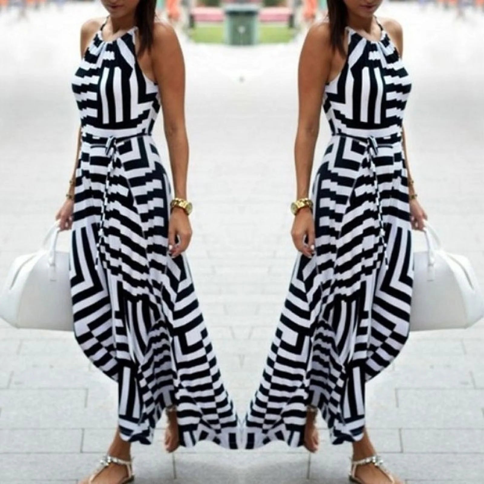 Fashion Women Summer Dress Boho Maxi Long Evening Party Dress Sundress
