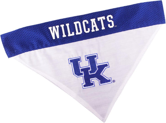 Collegiate Pet Accessories, Reversible Bandana, Kentucky Wildcats, Small/Medium